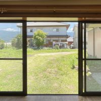 久留米市田主丸志塚島の売買物件/窓からはお庭がバッチリ。