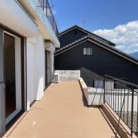 久留米市田主丸志塚島の売買物件/バルコニーというより屋根ですかね。