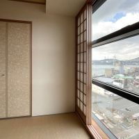 北九州市門司区東港町の賃貸物件/和室からも関門海峡大橋が！