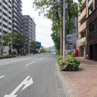福岡市城南区別府の賃貸物件/目の前通りはこんな感じ。
