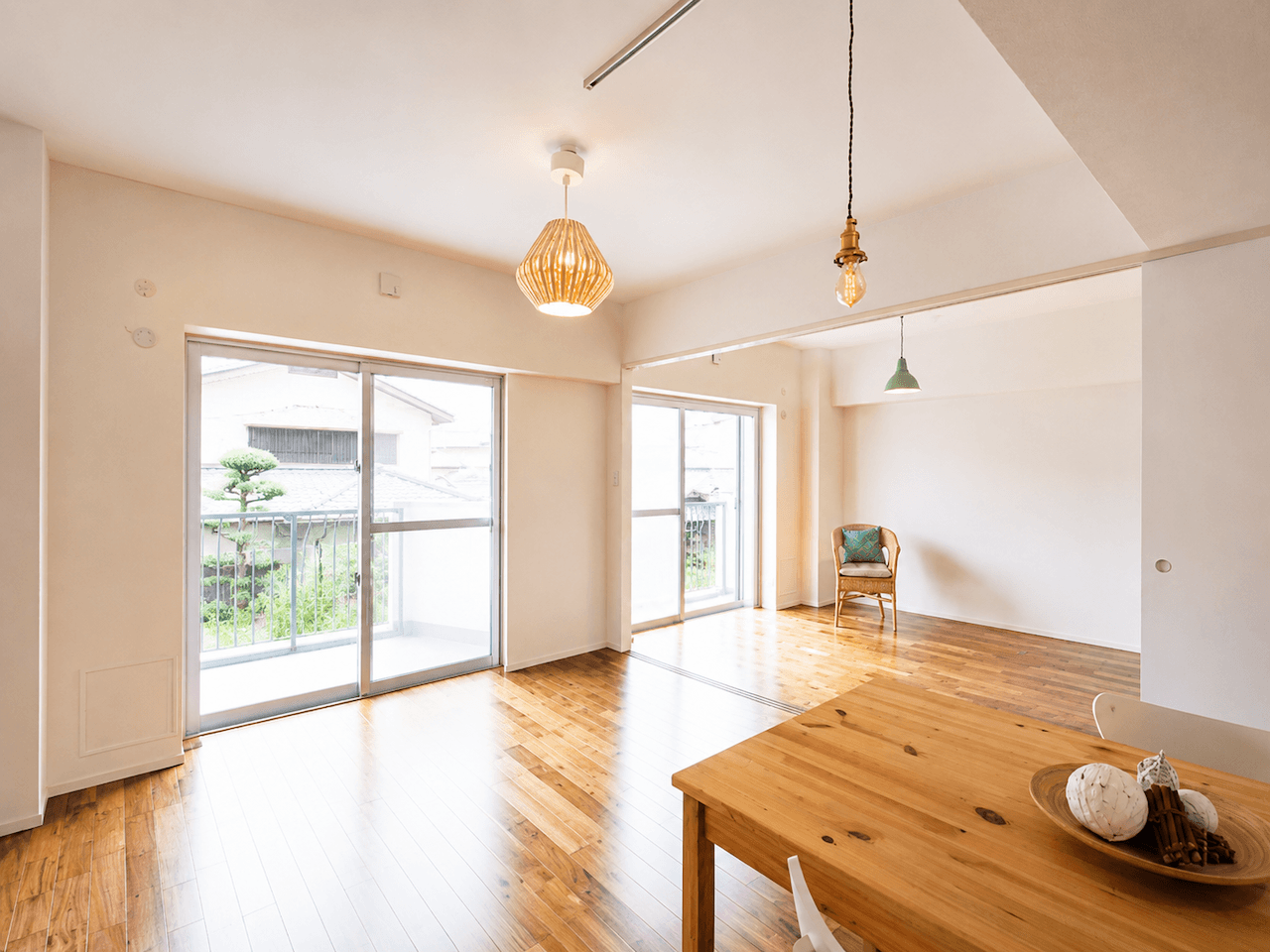 福岡市南区高宮の賃貸物件/竣工時の写真。どんなインテリアにも馴染みそうです。