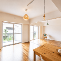 福岡市南区高宮の賃貸物件/竣工時の写真。どんなインテリアにも馴染みそうです。