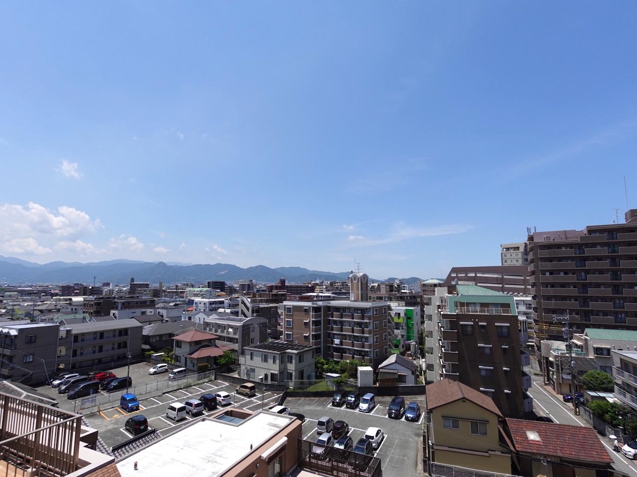 福岡市早良区室見の賃貸物件/視界の先まで、気持ちよくひらけています。