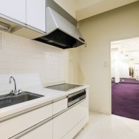 福岡市博多区古門戸町の賃貸物件/洗面室の横がキッチンです。