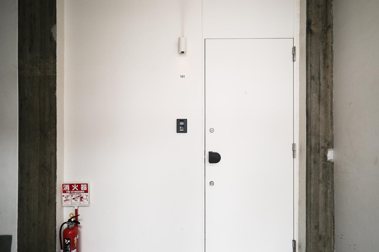 福岡市博多区古門戸町の賃貸物件/玄関はこちら。