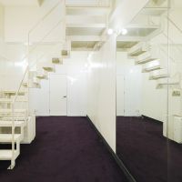 福岡市博多区古門戸町の賃貸物件/パープルの床が、いいアクセント。