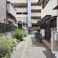 福岡市中央区荒戸の賃貸物件/建物前は共有の私道です。