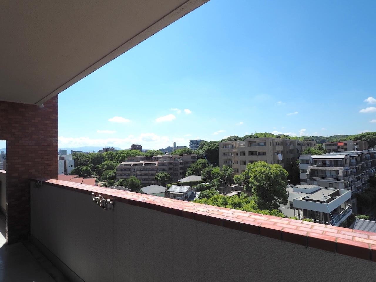 福岡市中央区赤坂の賃貸物件/周囲は抜けており、とても気持ちいい。