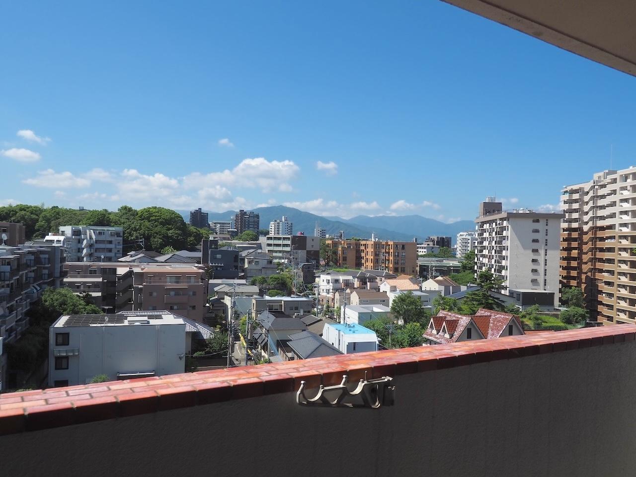 福岡市中央区赤坂の賃貸物件/南側の景色。