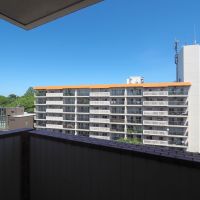 福岡市中央区赤坂の賃貸物件/北側のバルコニー。眼下にはけやき通り。