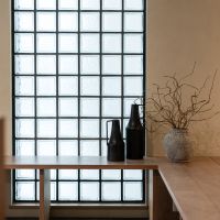 福岡市中央区草香江の売買物件/ガラスブロック越しの光も、いい。