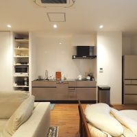 福岡市博多区奈良屋町の賃貸物件/壁付のキッチン