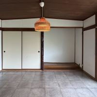 久留米市大橋町常持の売買物件/LDKの天井は一部昔ながらの舟底天井。