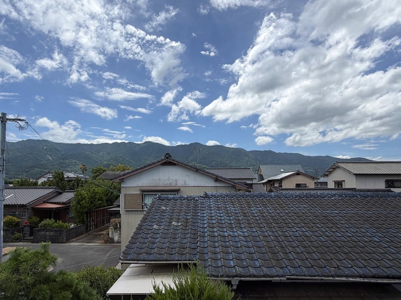 久留米市大橋町常持の売買物件/このお部屋の眺望は耳納連山。