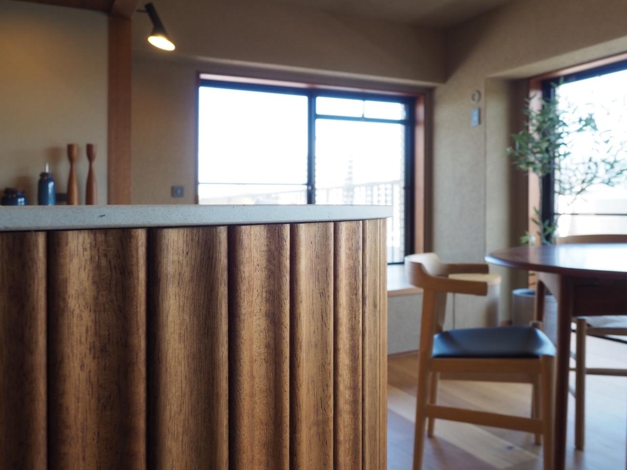 福岡県北九州市八幡西区瀬板の売買物件/直線用のパネルにひと工夫。丸い角まで、凹凸が途切れず続きます。