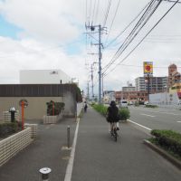 福岡市博多区東那珂の売買物件/周辺の通り。商業施設が身近にある立地です。