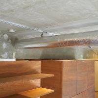 福岡市中央区梅光園団地の売買物件/造作収納の上を開けて、光や空気が通る余地を。