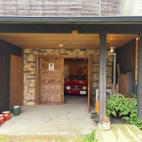 福岡県糸島市前原西の売買物件/ガレージ外から。車のサイズによっては搬入できません。