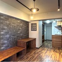 福岡市中央区赤坂の賃貸物件/作り付けの棚は、テレビボードとして使えます。