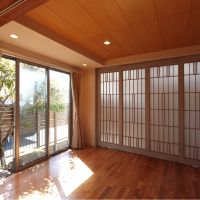 福岡市早良区四箇の売買物件/スライドドアを閉めれば、しっかり仕切ることもできます。