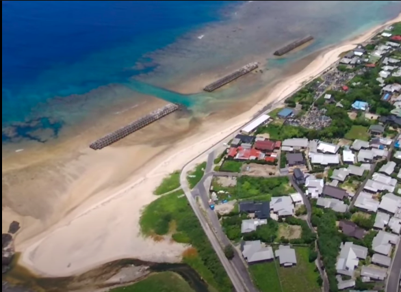 鹿児島県奄美市笠利町佐仁の売買物件/上空からの眺め