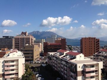 鹿児島市真砂本町の賃貸物件/桜島と洗濯の関係