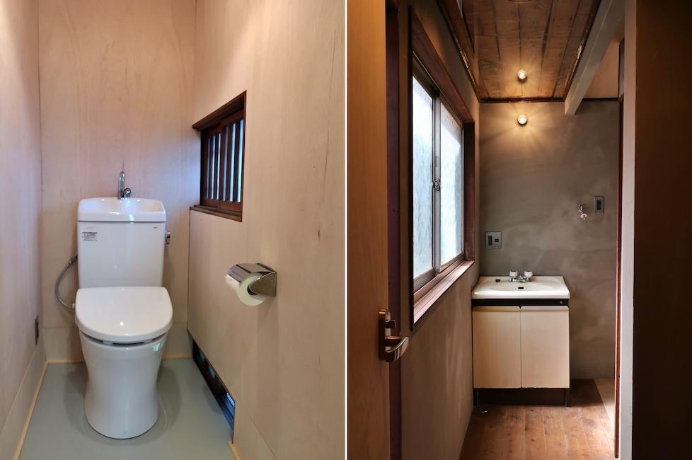 鎌倉市坂ノ下の賃貸物件/トイレは新設し洗面台はリメイク