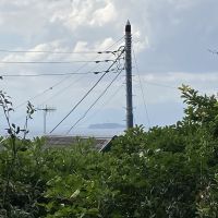 葉山町下山口の売買物件/敷地からの眺望｜うっすらと江の島が望めます