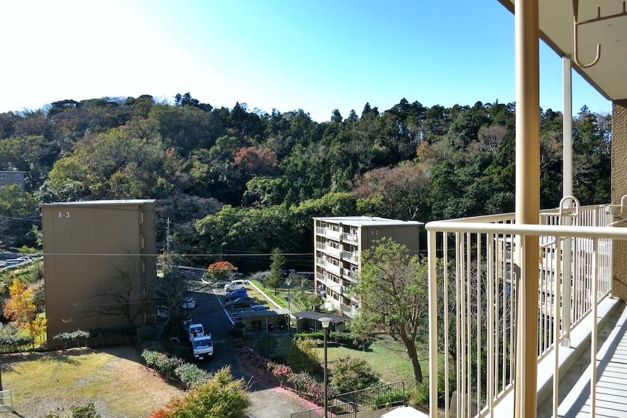 鎌倉市梶原五丁目の賃貸物件/こちらは2020年に撮影したいい天気の日のバルコニーからの眺め