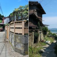 鎌倉市坂ノ下の売買物件/狭い道ですが、空や海、そして紫陽花も楽しめる