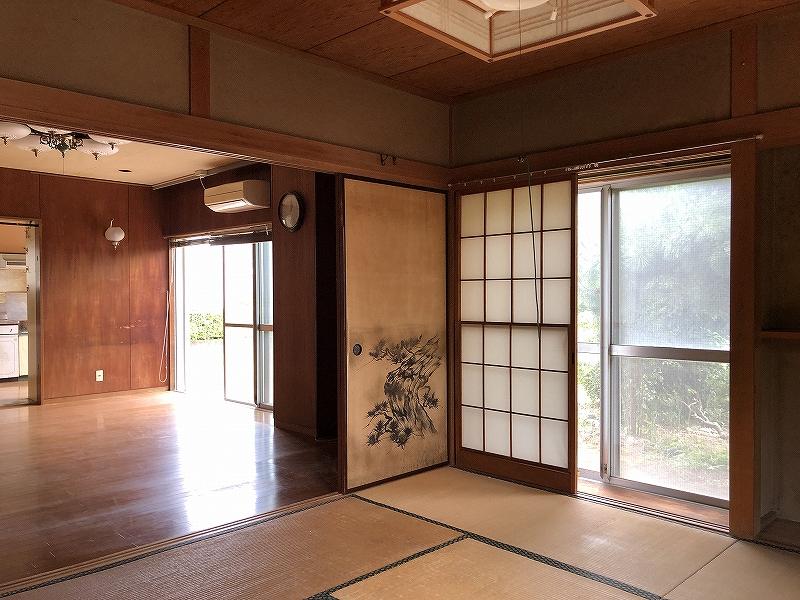 横浜市金沢区寺前一丁目の賃貸物件/前回募集時の写真│1階は板間と和室が続きになっています