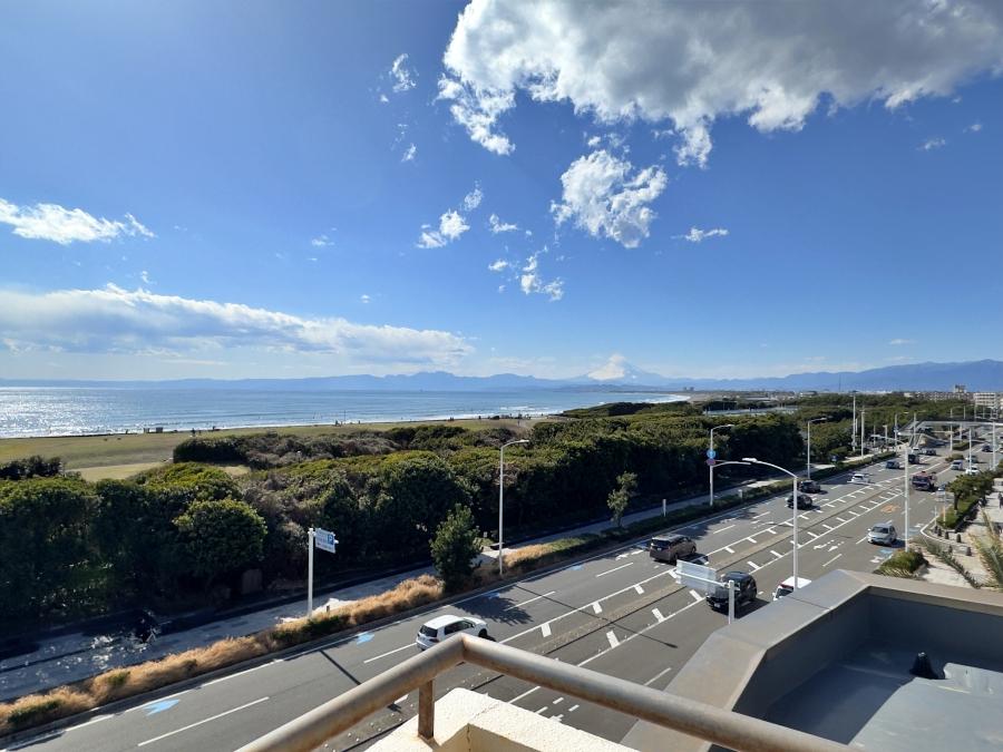 藤沢市鵠沼海岸一丁目の賃貸物件/南西の眺望｜富士山と丹沢山地