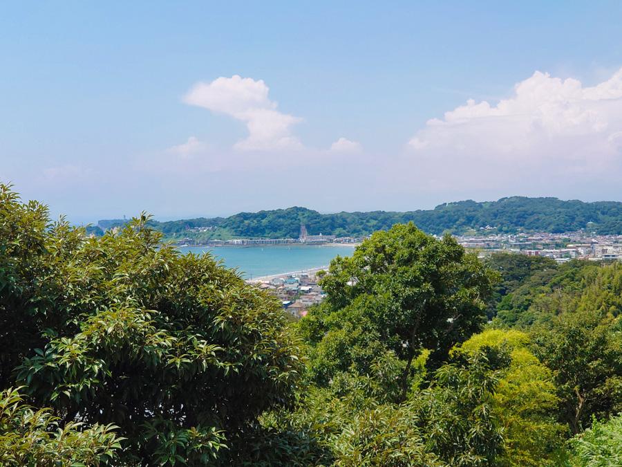 逗子市小坪七丁目の売買物件/西方面に広がる鎌倉の街並みを一望でき、天気の良い日には富士山も