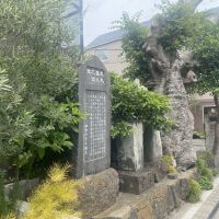 鎌倉市長谷一丁目の賃貸物件/建物前の市有地にある「主馬盛久之頸座の碑」
