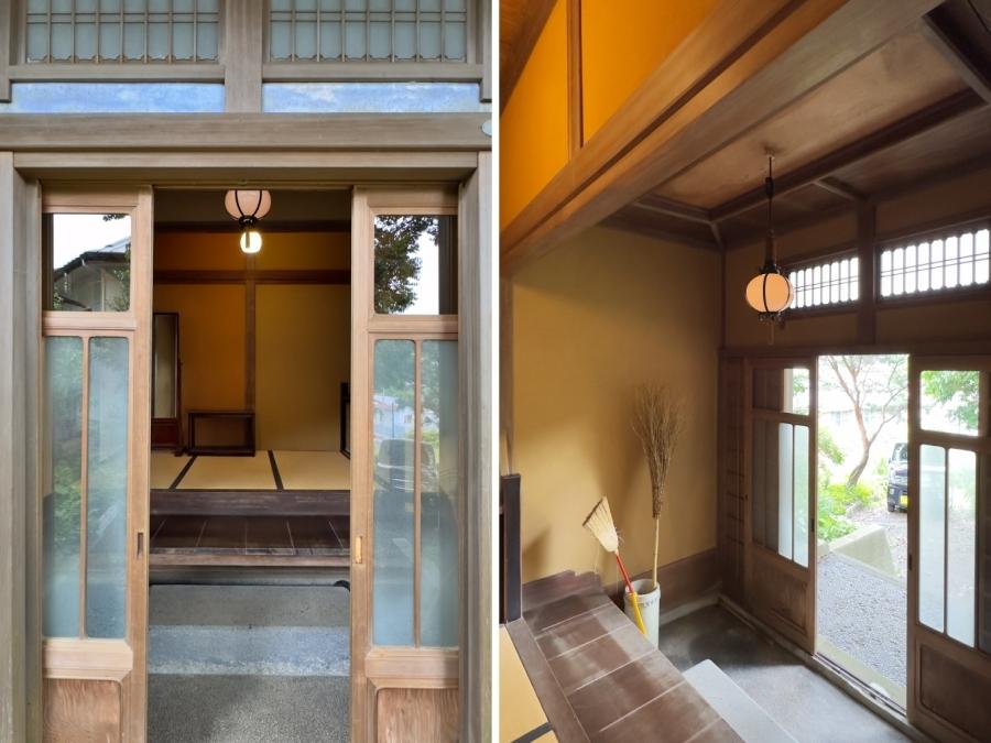 葉山町下山口の売買物件/母屋の玄関｜まるで旅館のような佇まい