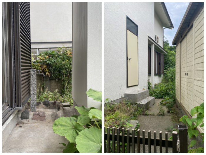 鎌倉市十二所の賃貸物件/屋外水栓│勝手口と倉庫