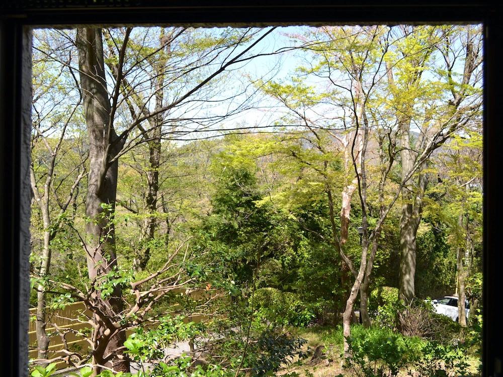 箱根町強羅の売買物件/洋室8.8帖の窓から見える景色