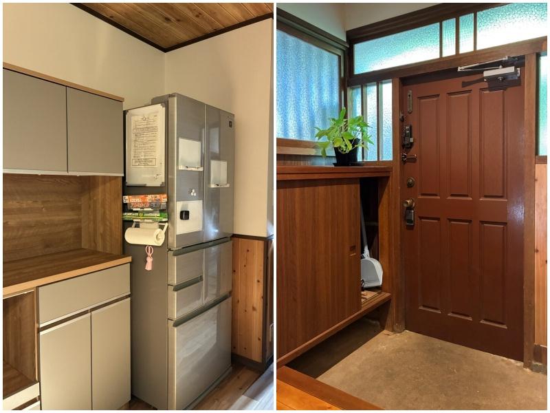 鎌倉市山崎の賃貸物件/冷蔵庫などももちろん完備｜玄関まわりはレトロで可愛い