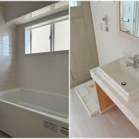 藤沢市鵠沼東の賃貸物件/浴室には窓もあり｜洗面は造作