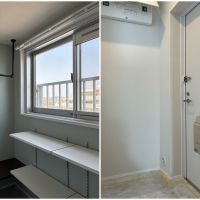 藤沢市鵠沼海岸五丁目の売買物件/玄関の奥の収納｜玄関
