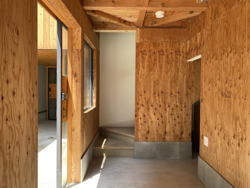 逗子市桜山五丁目の賃貸物件/D区画│土間3.5帖。トイレやお風呂、洗濯機置き場は1階にまとまっています