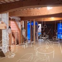 鎌倉市御成町の賃貸物件/2階（工事中）｜天井高さは一番低いところで約2.2ｍ。（画像は工事途中の内観にAI加工を施したイメージです。）
