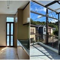 鎌倉市十二所の賃貸物件/キッチン脇の扉からバルコニーに出られます