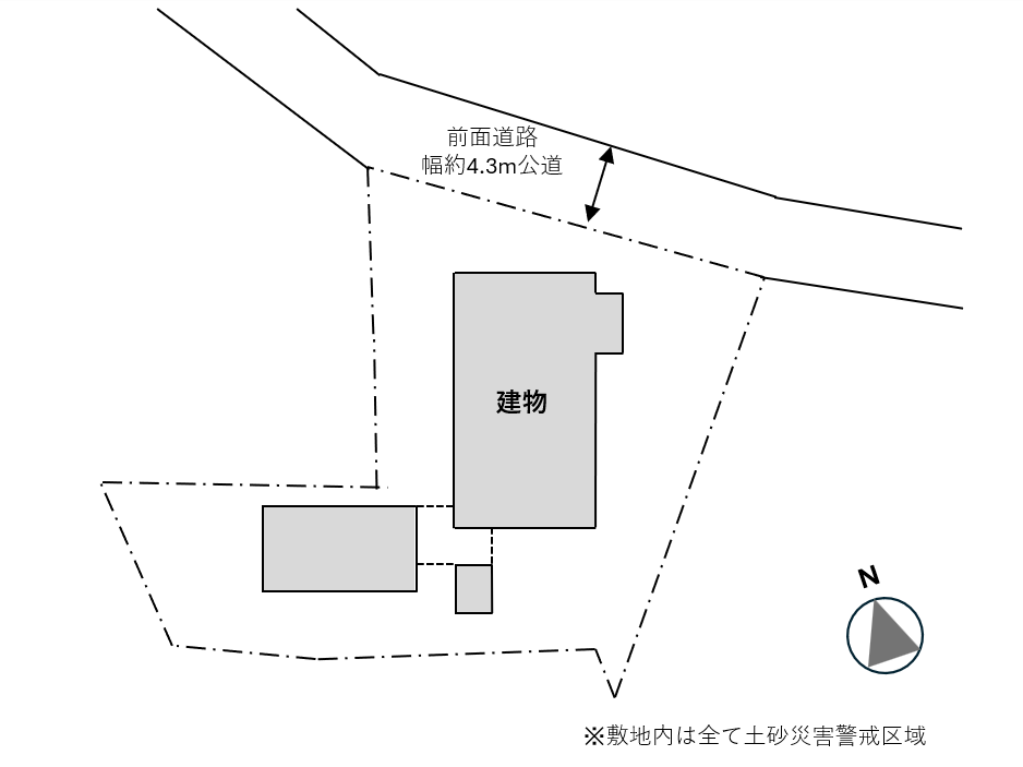 鎌倉市極楽寺四丁目の売買物件/配置図｜現況と異なる場合があります