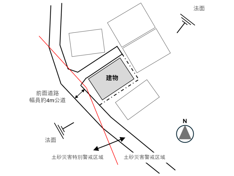 鎌倉市長谷三丁目の売買物件/概略敷地図｜現況と異なる場合があります