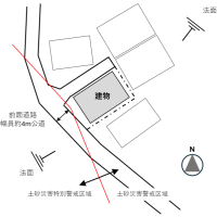鎌倉市長谷三丁目の売買物件/概略敷地図｜現況と異なる場合があります