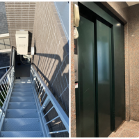 鎌倉市津西一丁目の賃貸物件/屋上バルコニーへの外階段│建物内のエレベーター