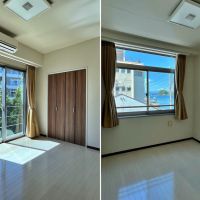三浦市三崎町諸磯の売買物件/2階の洋室｜左：9.94㎡｜右：9.38㎡