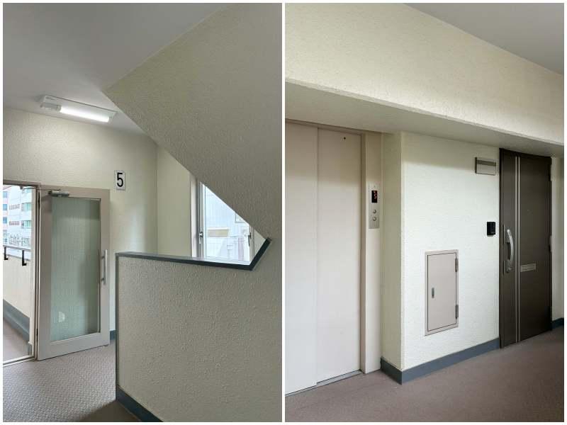 藤沢市南藤沢の売買物件/今回ご紹介する部屋はエレベータのすぐ隣。5階に位置しています