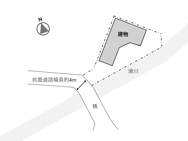 鎌倉市小町一丁目の売買物件/概略敷地図｜現況と異なる場合があります